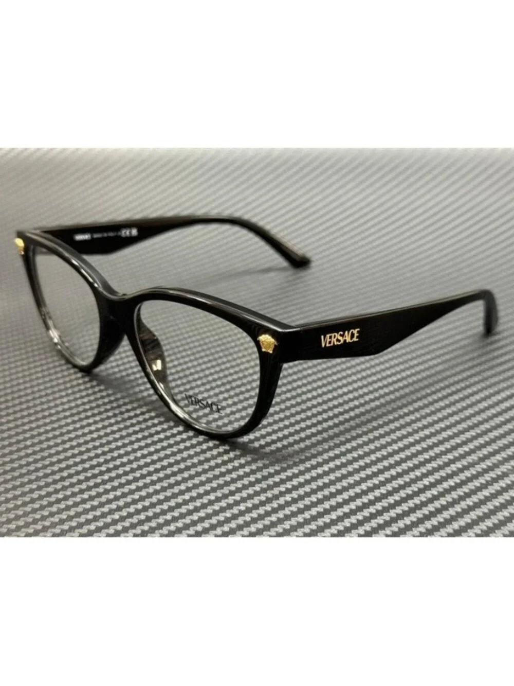 New Versace Women Black Eyeglasses 54-17-145